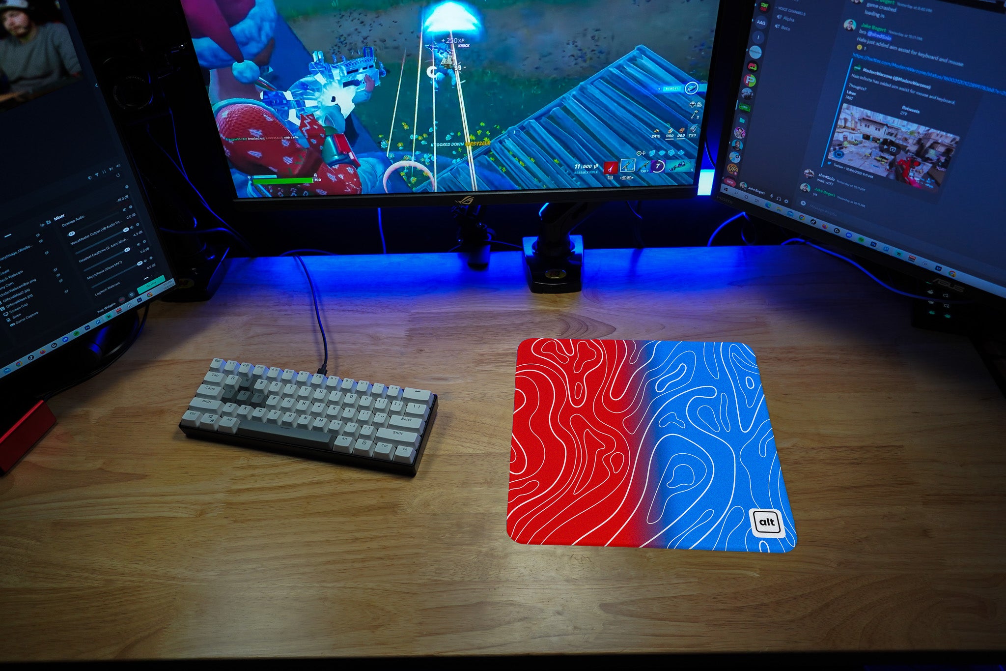 Webslinger Ombre Damascus Mousepad