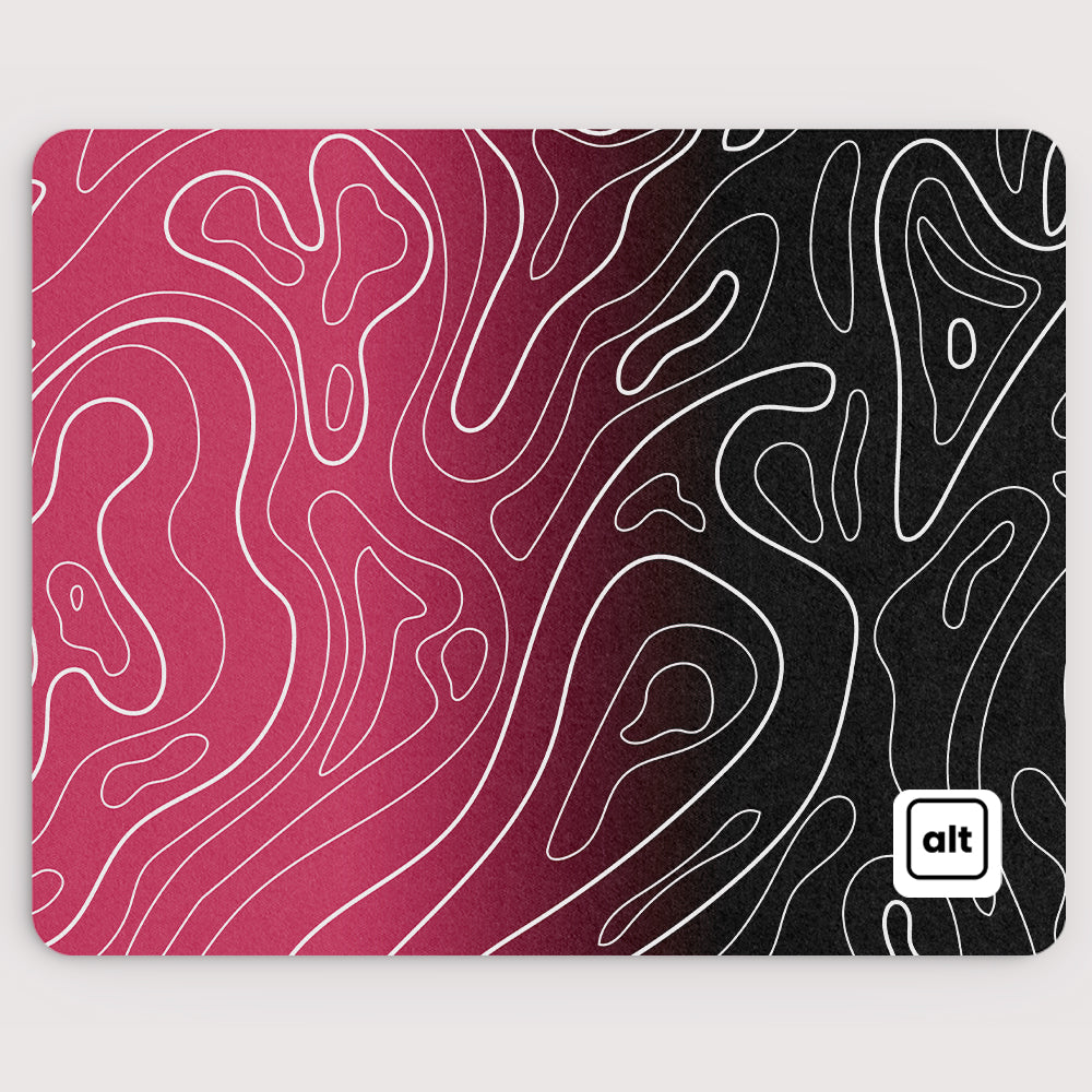 Pink Ombre Damascus Mousepad