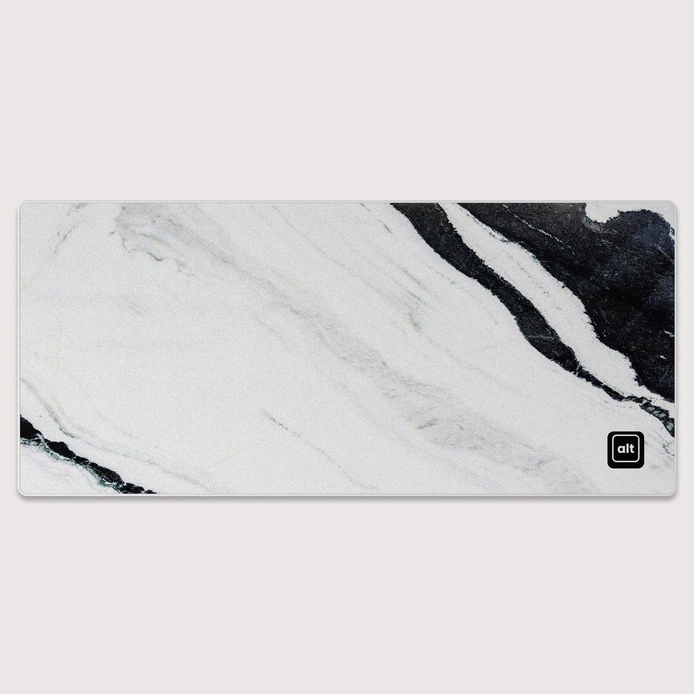 Black and White Marble Mousepad