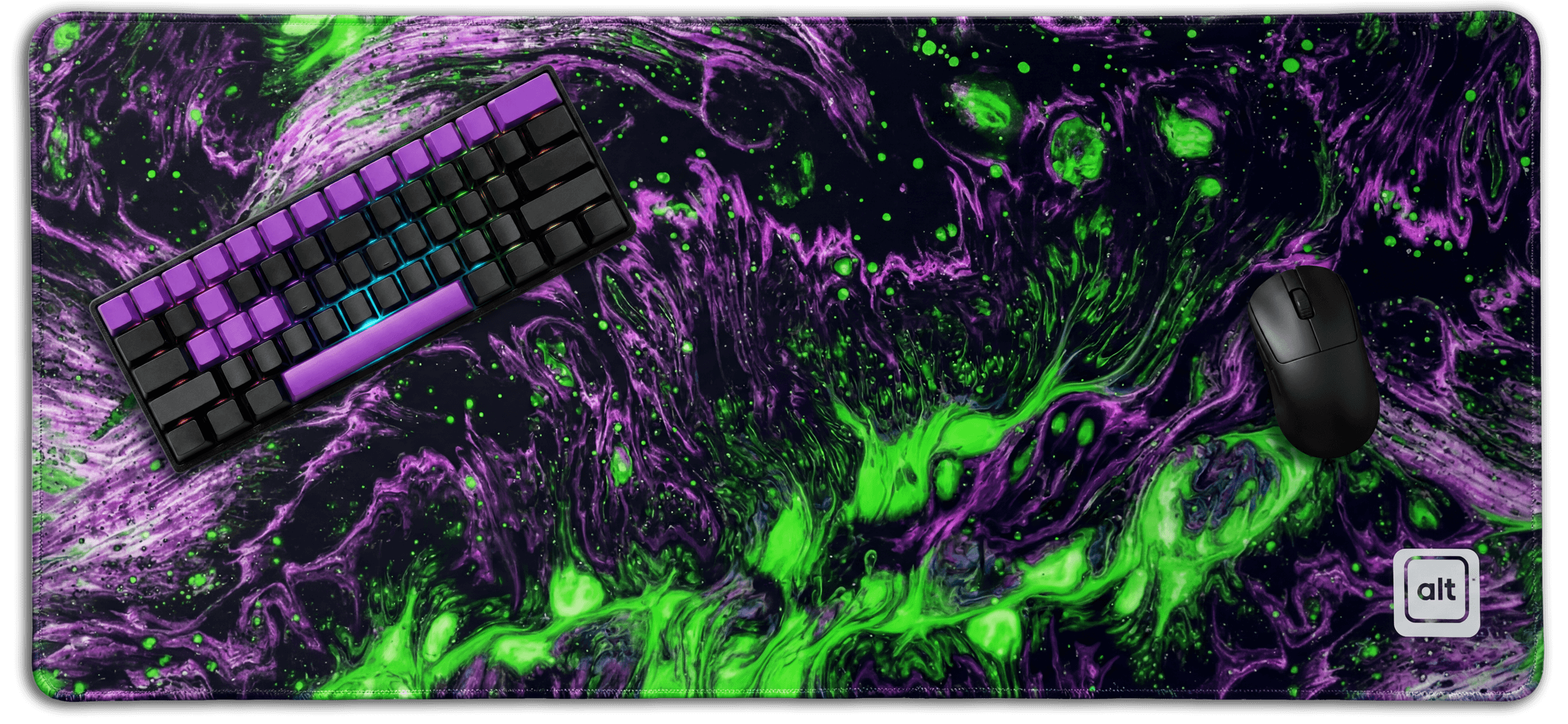 Purple Green Lava Mousepad