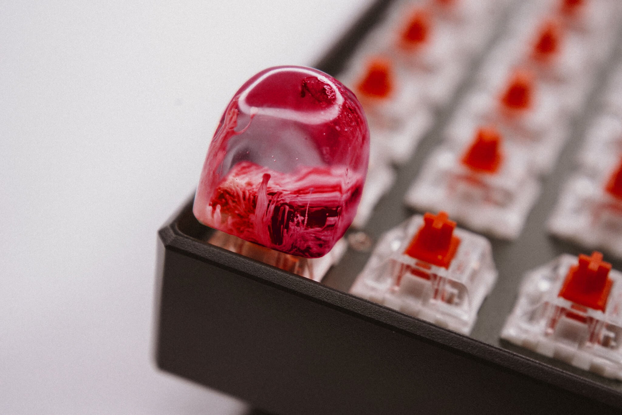 Maroon Jelly Artisan Keycap - [alt_customs]