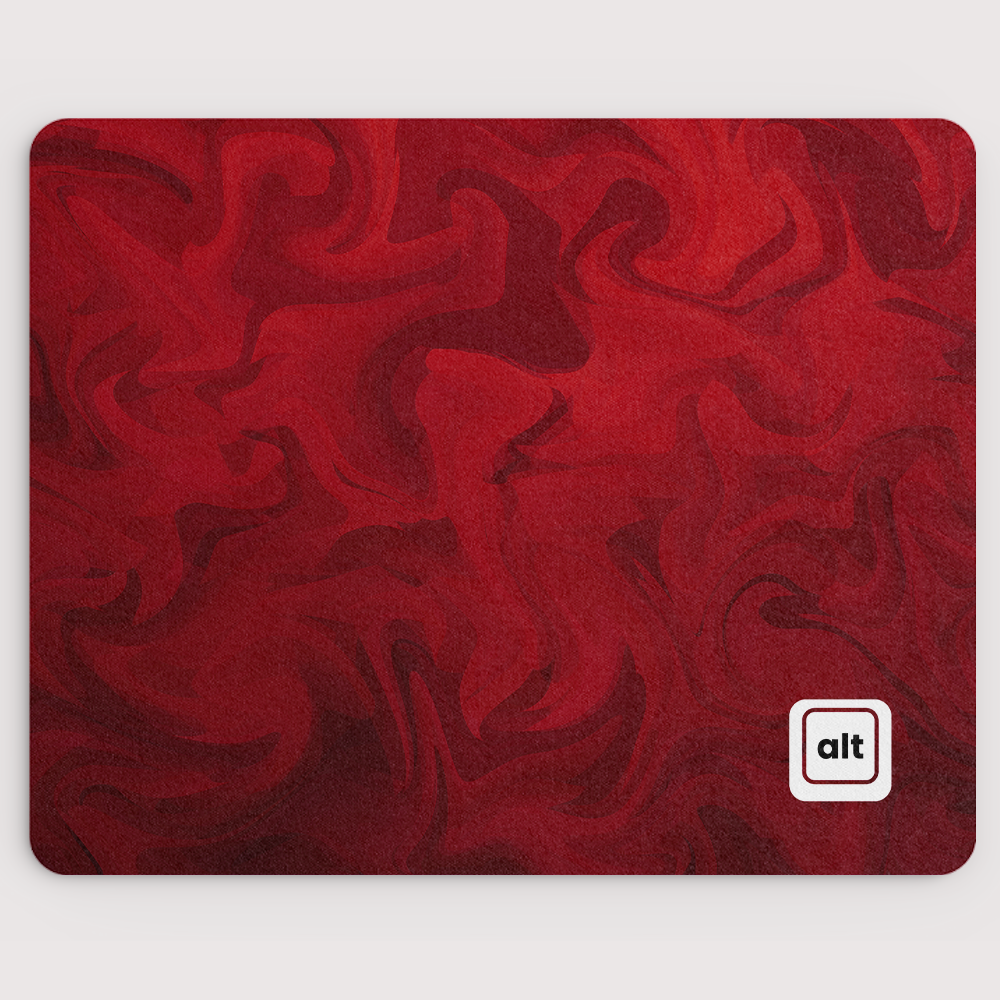 Red Liquify Mousepad