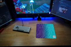 Purple Ombre Damascus Mousepad - [alt_customs]