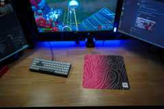 Pink Ombre Damascus Mousepad - [alt_customs]