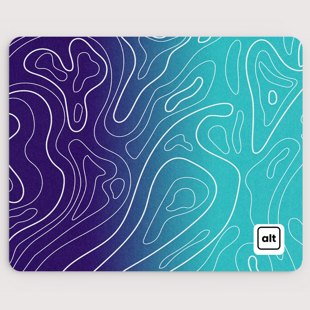Purple Ombre Damascus Mousepad