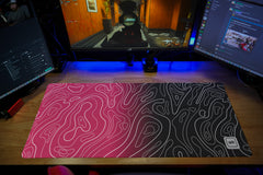 Pink Ombre Damascus Mousepad - [alt_customs]