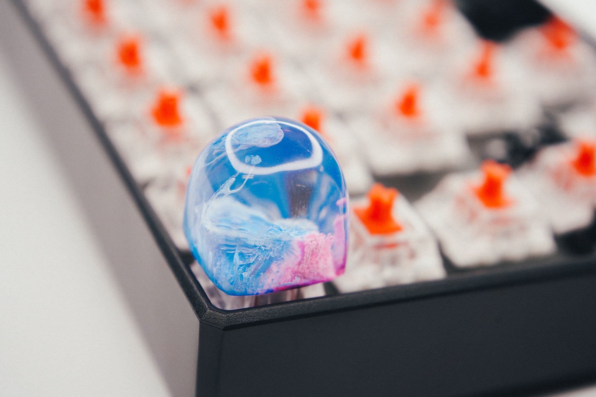 Blue Jelly Artisan Keycap - Gaming Keyboards