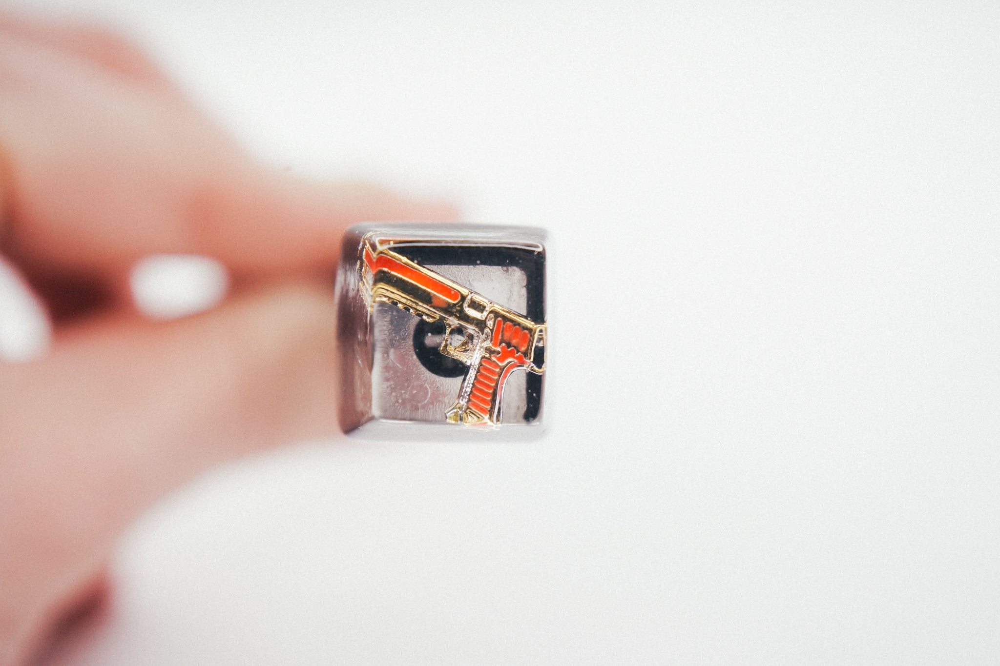 Gold Deagle Jelly Artisan Keycap - Gaming Keyboards