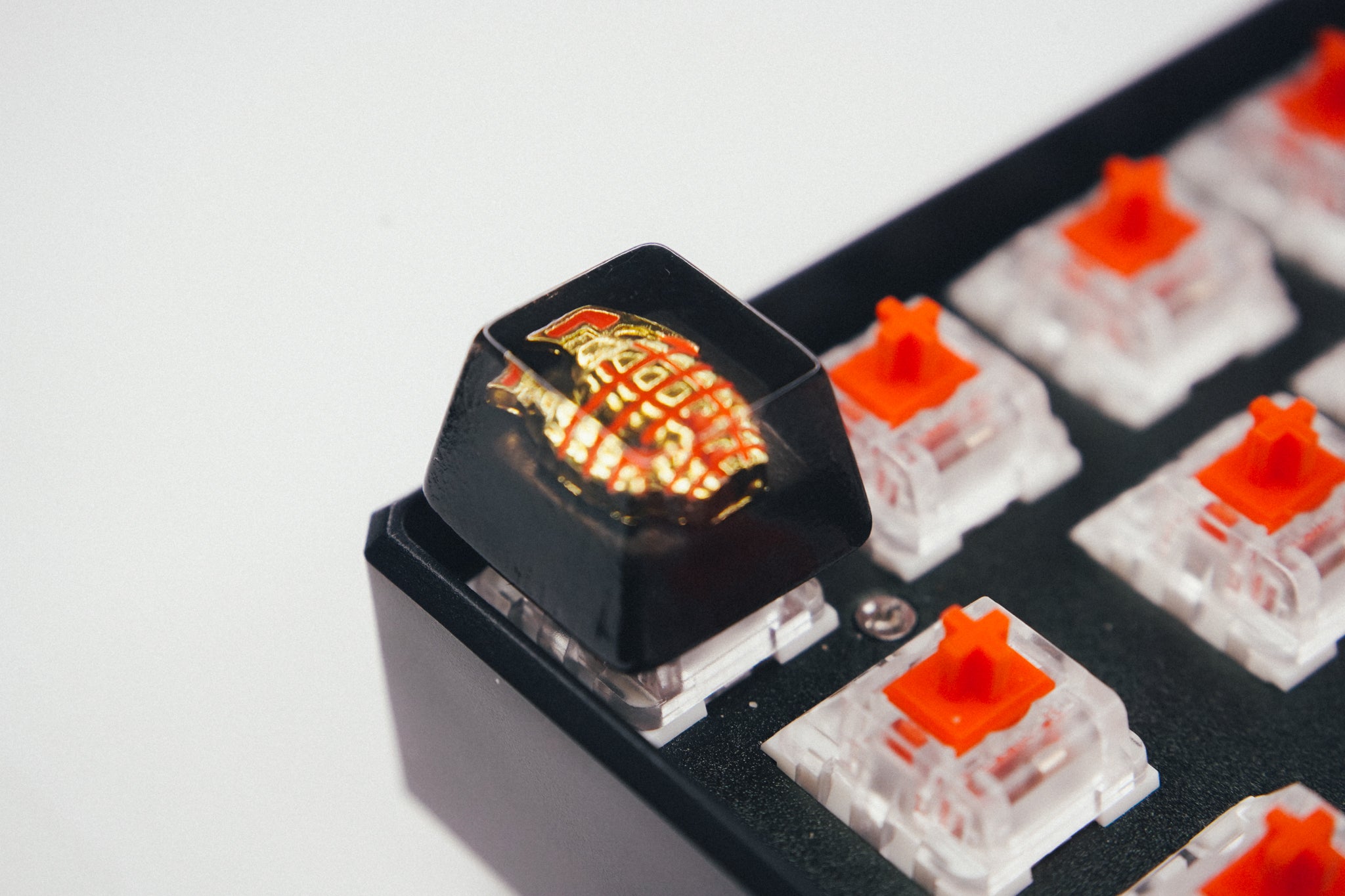Golden Grenade Jelly Artisan Keycap - Gaming Keyboards