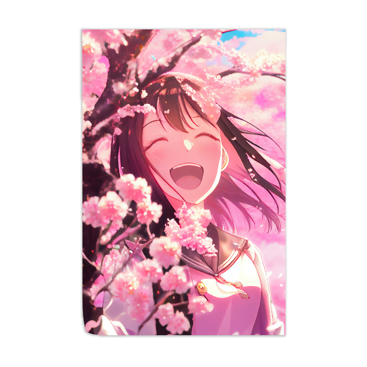 Anime Flower Girl Wall Art - [alt_customs]
