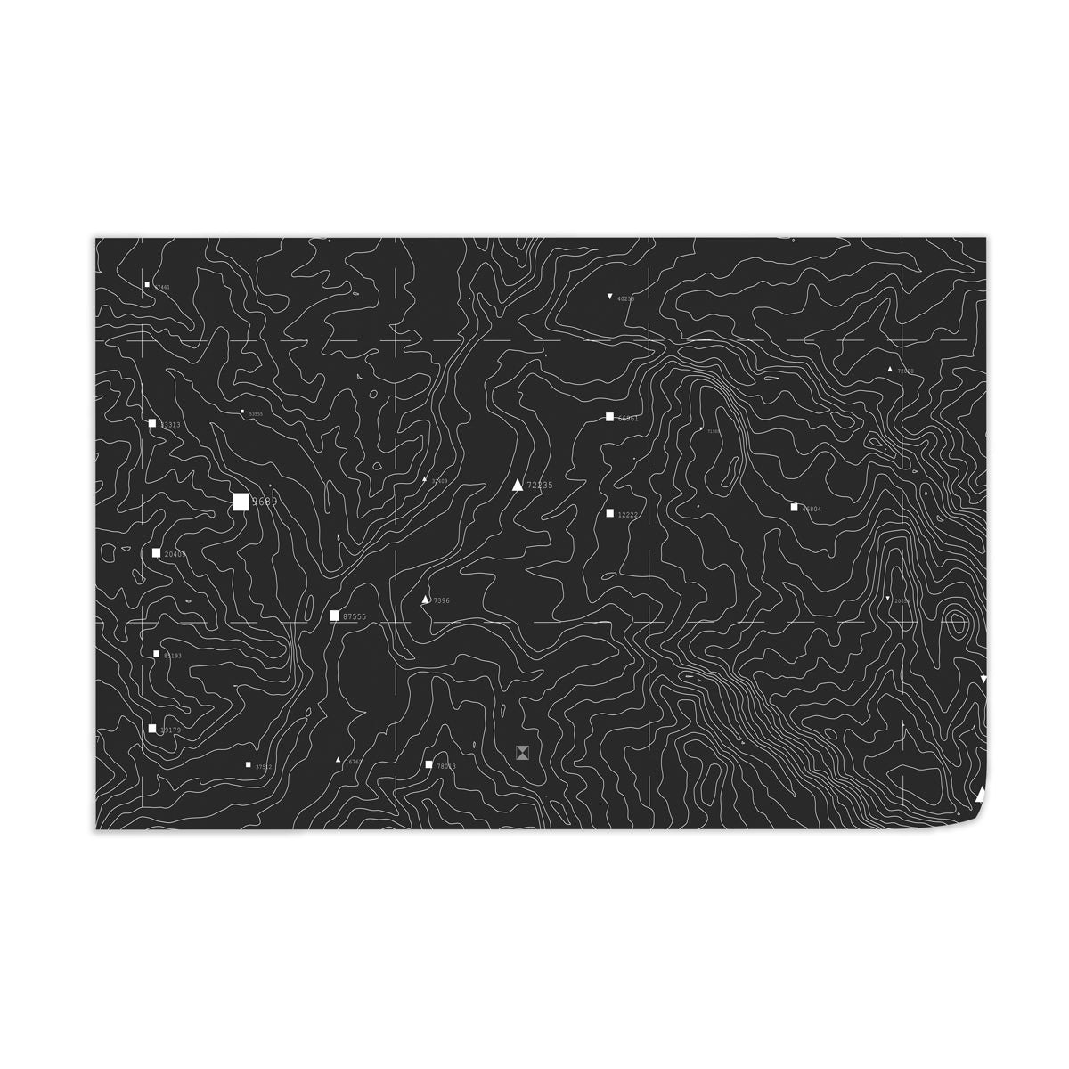 Dark Topo Wall Art - [alt_customs]