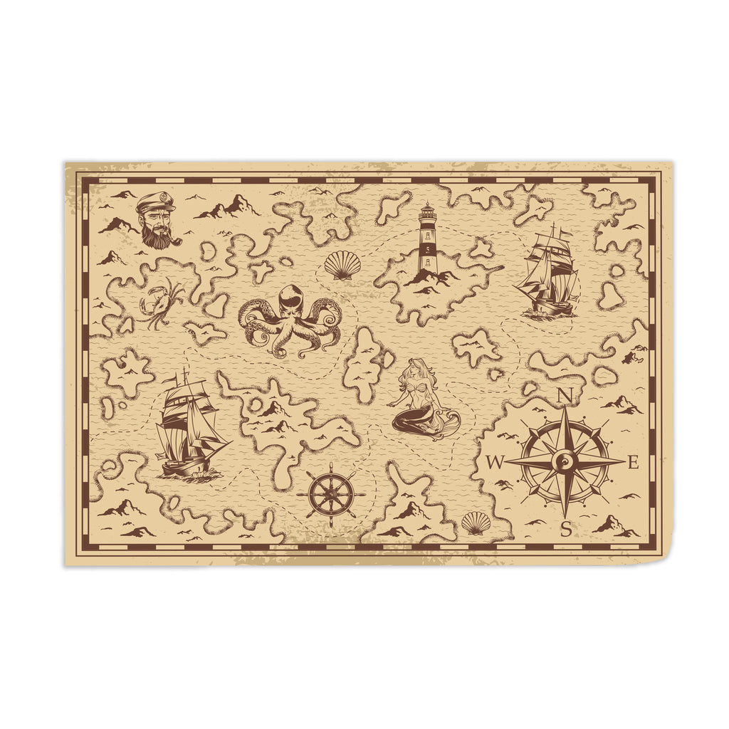 Pirate Map Wall Art - [alt_customs]