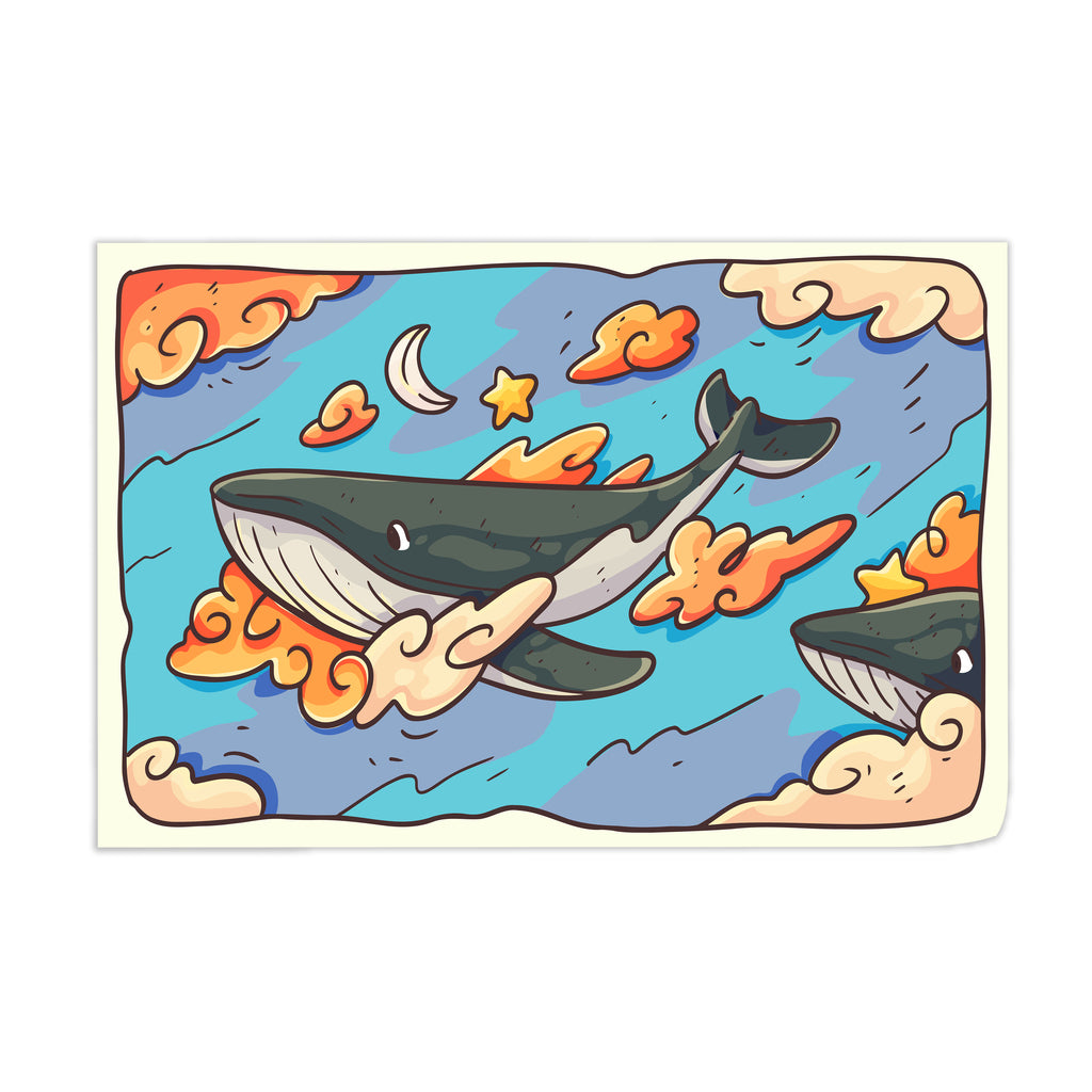 Floating Whales Wall Art - [alt_customs]