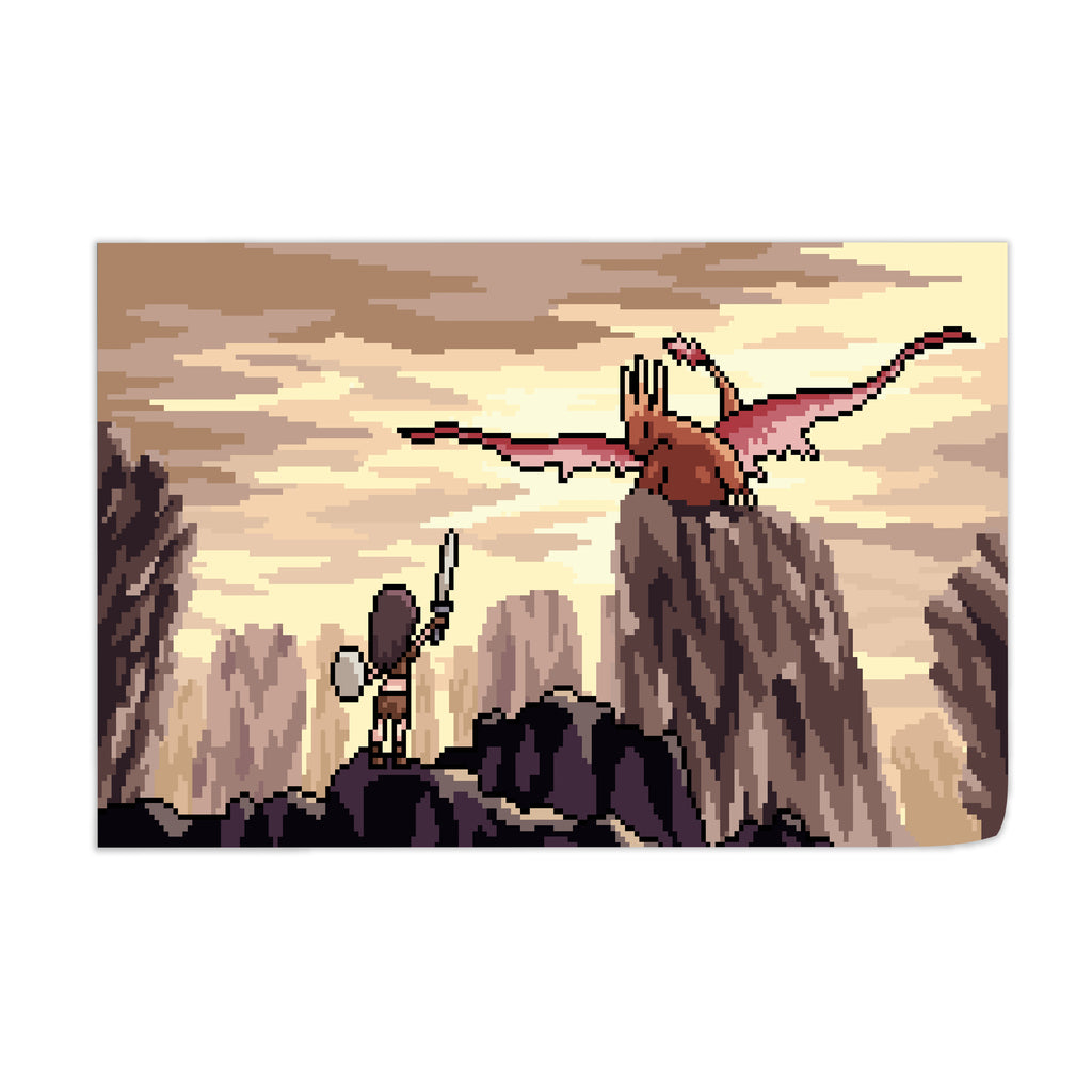 Cartoon Dragon Slayer Wall Art - [alt_customs]